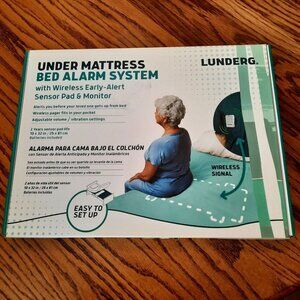 Lunderg Under Mattress Bed Alarm for Elderly Adults New In Box